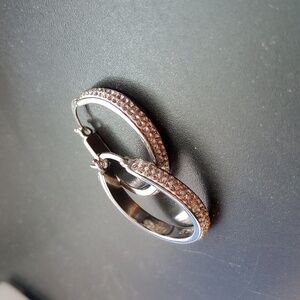 Sparkling hoop earrings *$10 or FREE with any $20 purchase*